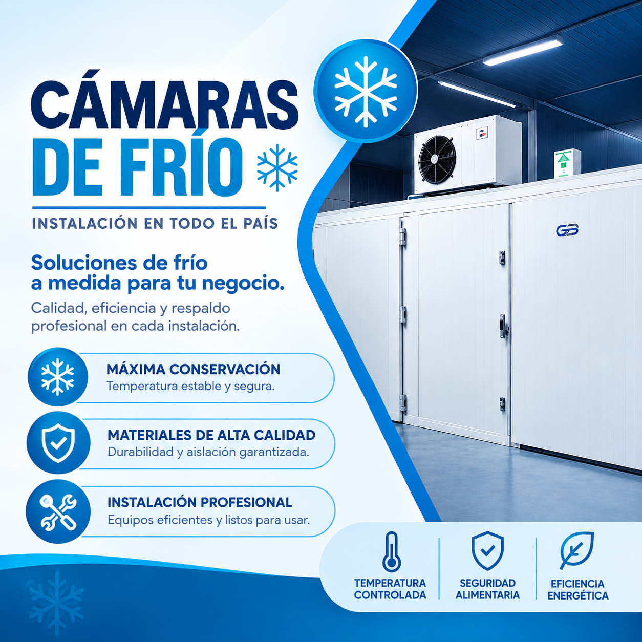 Instalación de Cámaras de Frío y Montaje en Obra - Frig Zone